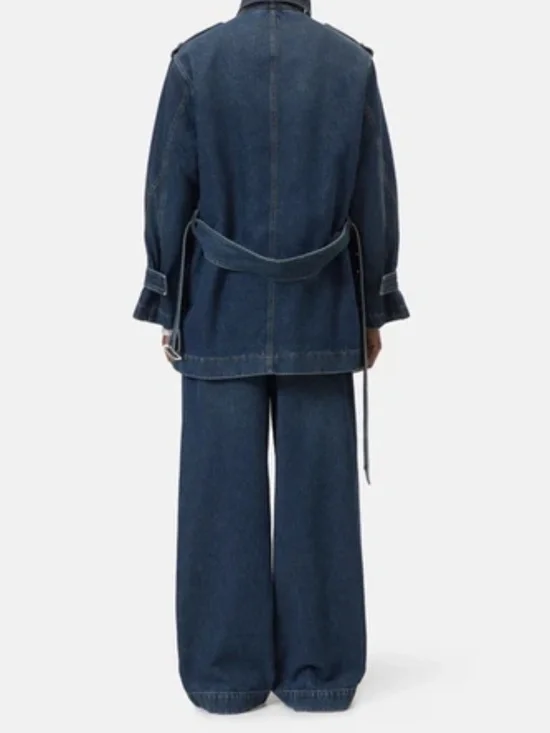 CLOSED Short Denim Trenchcoat (NWT) - Picture 6 of 6